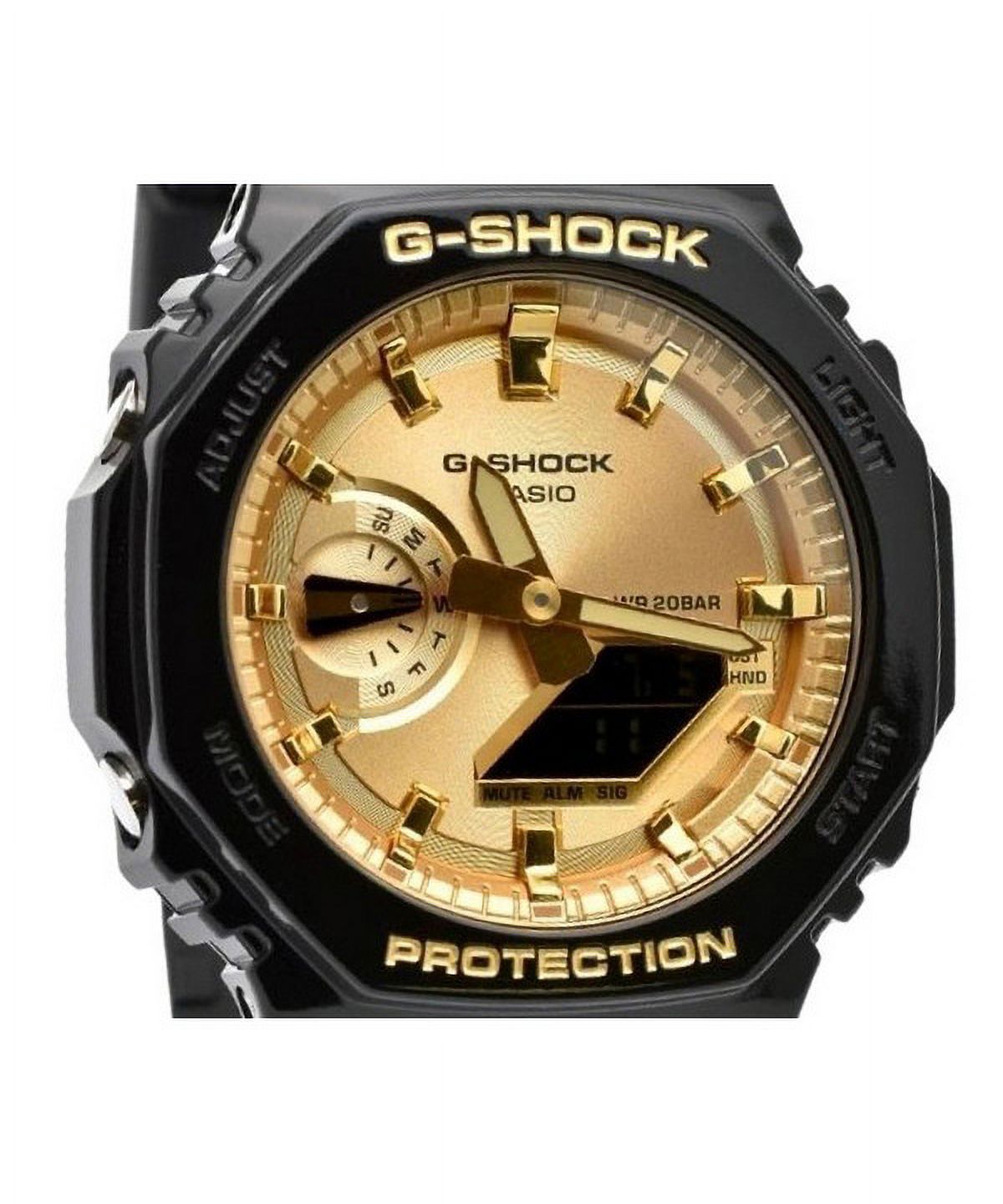 カシオG-SHOCK GA-2100GBブラック/ゴールド Casio G-Shock Analog Digital Black And Gold Color Resin