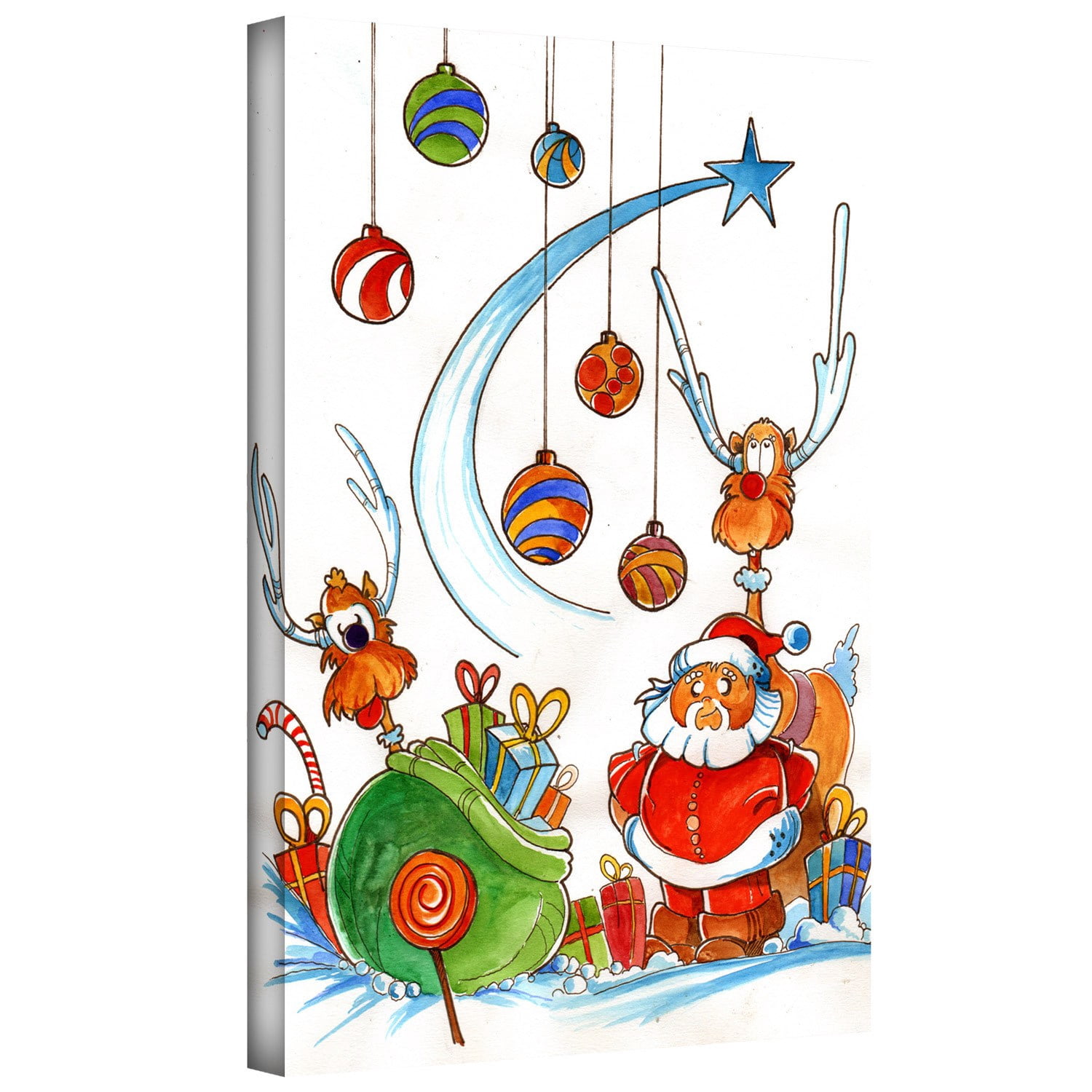 Luis Peres "Santaclausgang" Gallery-Wrapped Canvas