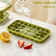thumbnail image 2 of 101oz Ice Cube Trays Set, the press ice grid- 64 Pcs Plastic Ice Cube Tray with Lid & Bin - Perfect for Freezer, Whiskey & Cocktails - Easy Release & Space Saving - 2 Trays & Scoop - Food Grade PP, 2 of 4
