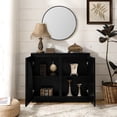 thumbnail image 2 of Tcbosik 2-Door Storage Cabinet, Modern Buffet Sideboard, Kitchen Cupboard for Kitchen, Hallway, Living Room, Dining Room, Black, 2 of 8