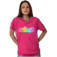thumbnail image 5 of XOMG POP Metallic Rainbow Logo Women's Graphic T Shirt Tees Brisco Brands S, 5 of 6