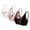 Black&White&Pink, variant on Mgmyaa Women's Push-Up Bralette Bra Without Underwire Buttery Soft Regular Fit Spaghetti Straps Hook & Eye Closure Solid Color Yoga Bra 3-Pack for Daily or Sport