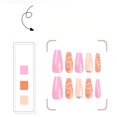 thumbnail image 3 of Christmas Decoration Fofosbeauty 24pcs Press on False Nails,Fake Nails for New Year Valentine's Gift,Coffin Pink Style Shinning, 3 of 10