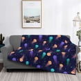 thumbnail image 5 of KLL Sea Jellyfish Print Fleece Throw Blanket, Horizontal Fleece Bedding Cute Soft Blankets Comfy Fleece Flannel Plush Home Decor for Couch & Bed -50"x40", 5 of 9