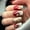 A, variant on YTTAL Christmas Press on Nails Medium Length Fake Nails Square False Nails with Designs Christmas Gold Glitter Nail Press ons Sparkly Cute Artificial Nails for Women 24Pcs