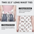 thumbnail image 6 of White Cow Happy Cow Pattern Apron-Garden Aprons for Women with Pockets-Cotton Linen Waterproof Kitchen Cooking Gardening Aprons Adjustable for Kitchen,Cooking,BBQ and Salon 33x27 Inch, 6 of 7