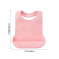 thumbnail image 3 of YiJuHui 3pcs Reusable Silicone Adult Bibs for Eating and Drooling Protection - Adjustable Waterproof Feeding Bib for Elderly and Disabled, Easy Clean Washable Clothing Protector B, 3 of 6