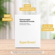 SuperSmart - Coenzymated B Formula - 5 Times More Active - Contains All B Group Vitamins | Non-GMO & Gluten Free - 30 tablets