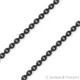 thumbnail image 2 of 1.2mm Flat Cable Link Italian Chain Necklace in .925 Sterling Silver w/ Black Rhodium PVD, 2 of 2