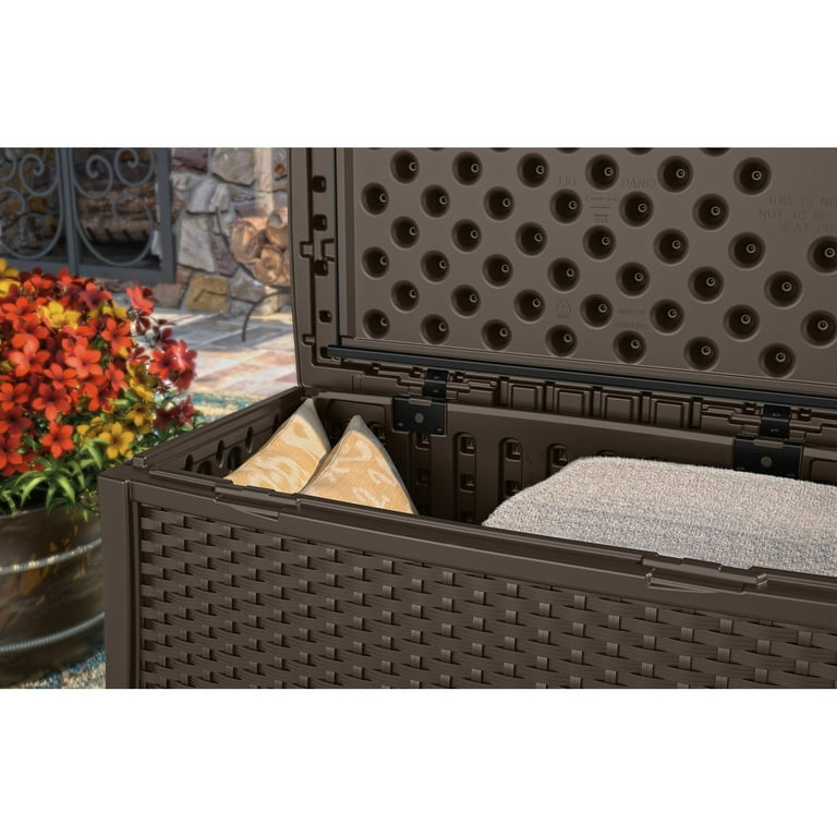 Suncast elements resin patio 2024 storage coffee table