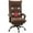 2#Brown, variant on DUOSONG Executive Massage Office Chair With 6 Vibration Points, Microfiber Computer Desk Chair, Heated Reclining Chair With Footrest, Armrest, Double Padding, Brown Brown Polyester