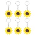 thumbnail image 1 of KAKOWELY llaveros de girasol para estudiantes, colgantes florales, decoración para llaves., 1 of 4