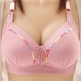 thumbnail image 2 of Kaemgyyd Everyday Bras for Women Embroidery V Neck No Underwire Lift up Bras Breathable Full Coverage Padded T Shirt Bras, 2 of 3