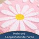thumbnail image 5 of Alfombra de baño de Flores Blancas y Beige（Polvo） 50 x 80 cm Alfombra de baño Antideslizante para baño Microfibra Suave Lavable a máquina Alfombra de baño súper absorbente Duradera para Sala de, 5 of 5