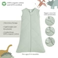 thumbnail image 3 of Evolur RawrSome Collection 3pc Crib Set (Fitted Sheet, Snuggle Sack, Crib Skirt) in Sage Green & Dinosaur Print, 3 of 5