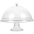 thumbnail image 1 of Cake Tray with Lid Clear Cake Stand with Dome Snack Serving Tray for Wedding Party, 1 of 6
