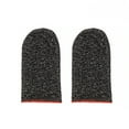 thumbnail image 2 of 2pcs Gaming Screen Gloves Nylon Knitted Game Gloves Sweatproof Gloves Sweatproof Gaming Screen Elastic Game Controller Sleeves, Red, 2 of 9