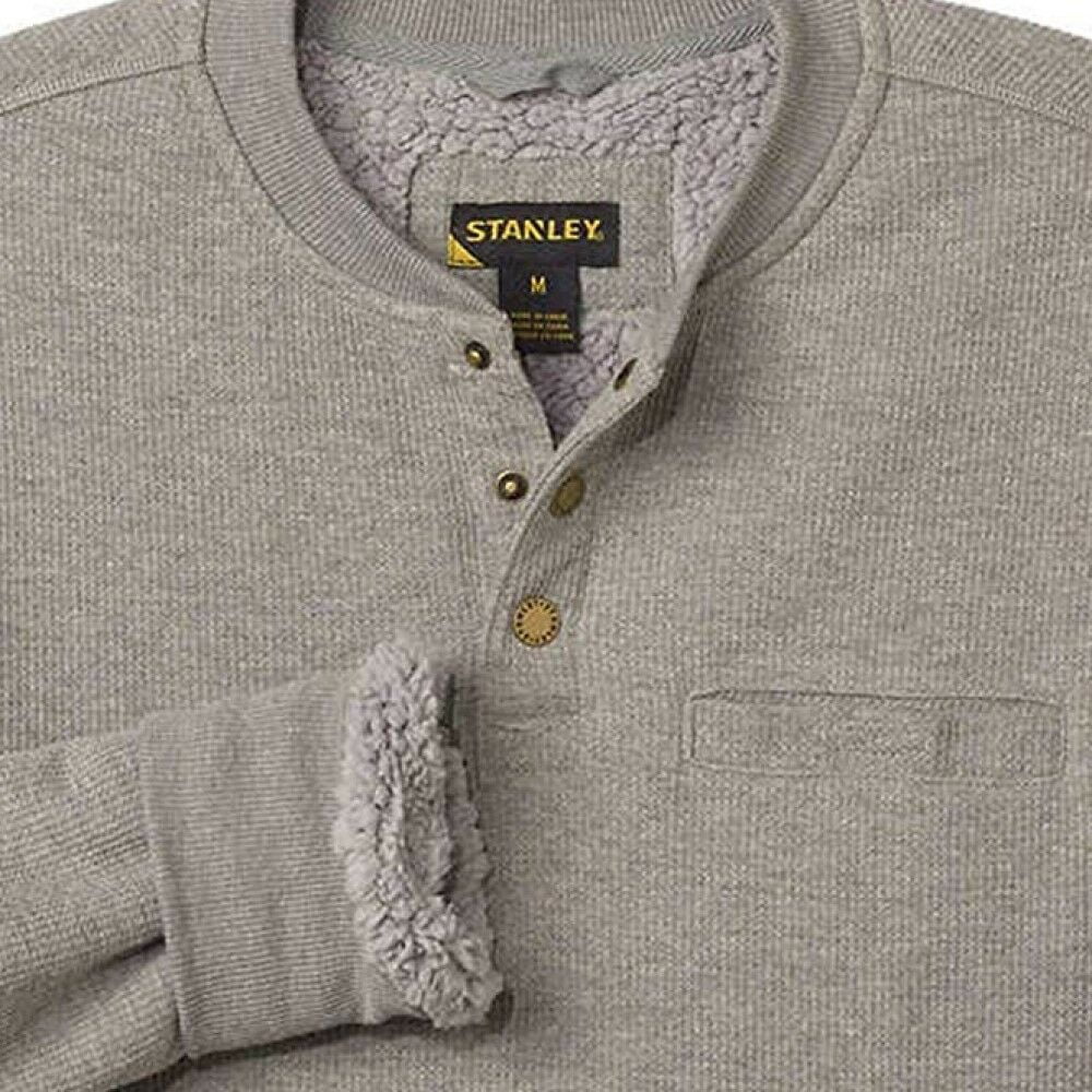 Sherpa Lined Henley Thermal Shirt Flash 