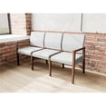 thumbnail image 4 of Pemberly Row Waiting Reception 3 Seat Tandem Seating No Center Arms in Gray, 4 of 5