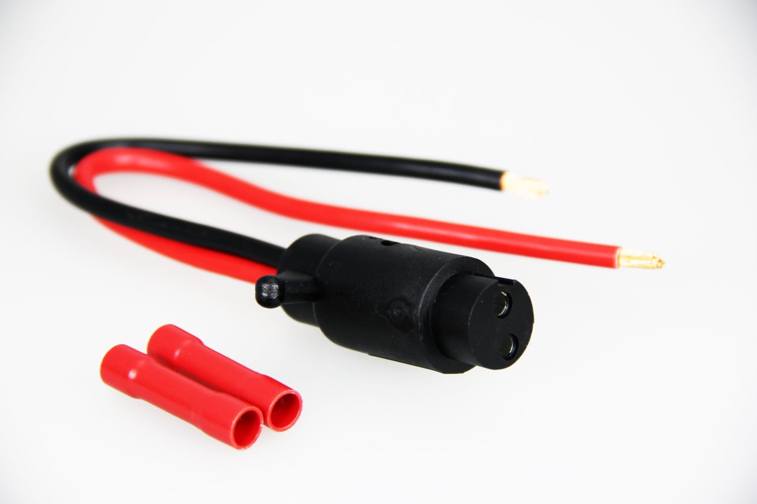 Pactrade Marine Boat Trolling Motor Female Socket Connector 12V 2-Wire 10 Gauge