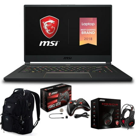 MSI GS65 Stealth-005 Premium Gaming Laptop (Intel 8th Gen i7-8750H 6-Core, 16GB RAM, 512GB Sata SSD, 15.6