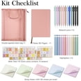 thumbnail image 2 of Bible Study Supplies,Bible Journaling Kit,Bible Study Kit with Journal,12 No Bleed Highlighters,12 Gel Pens,75 Tabs, 400 Sticky Notes,Christian Gifts for Women Men (Pink), 2 of 7
