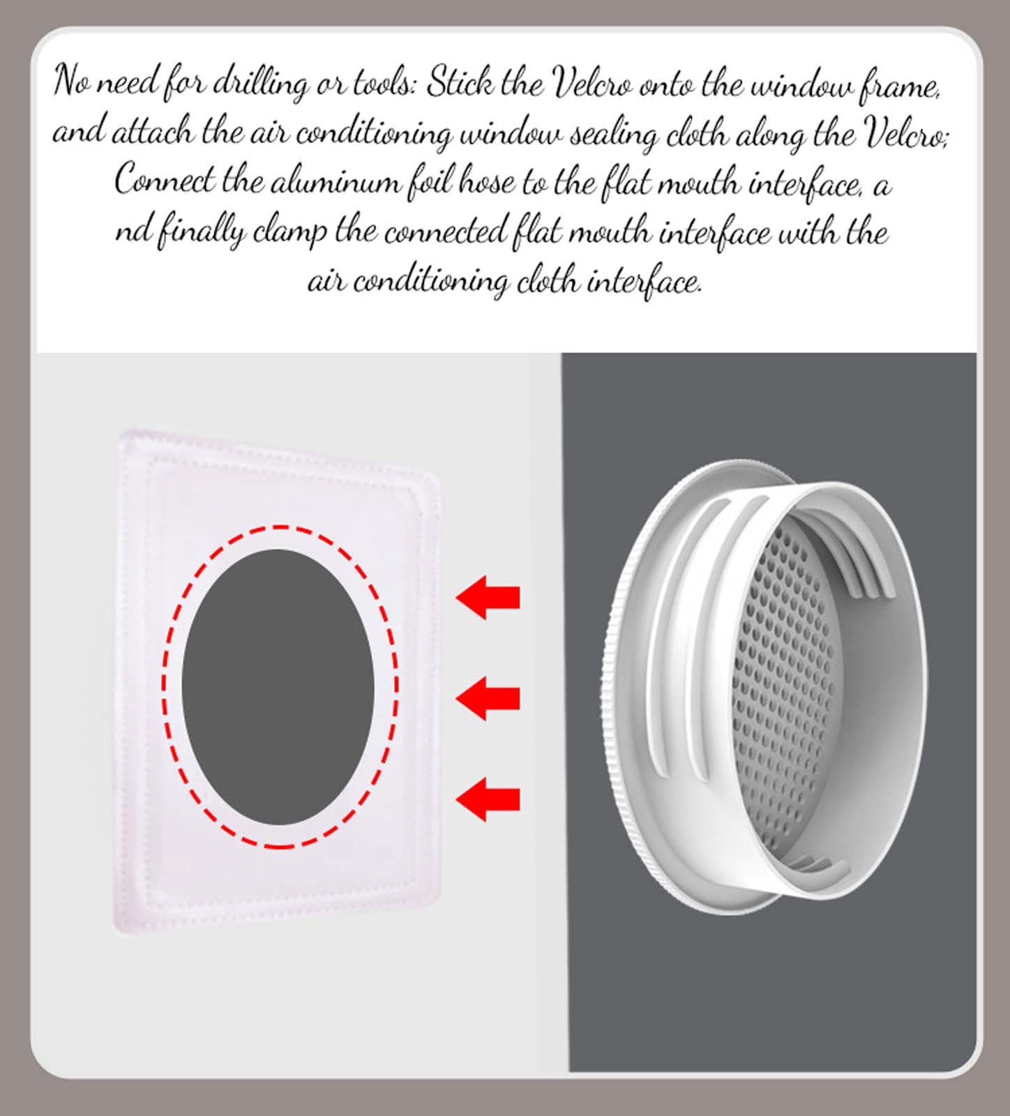 Air Conditioner Window Seal Kit, 400cm Universal AC Vent Foam, No Drill Installation for Portable AC Dryer, Insulated Barrier Against Heat Rain Bugs, Energy Saving Weatherproof Seal Strip