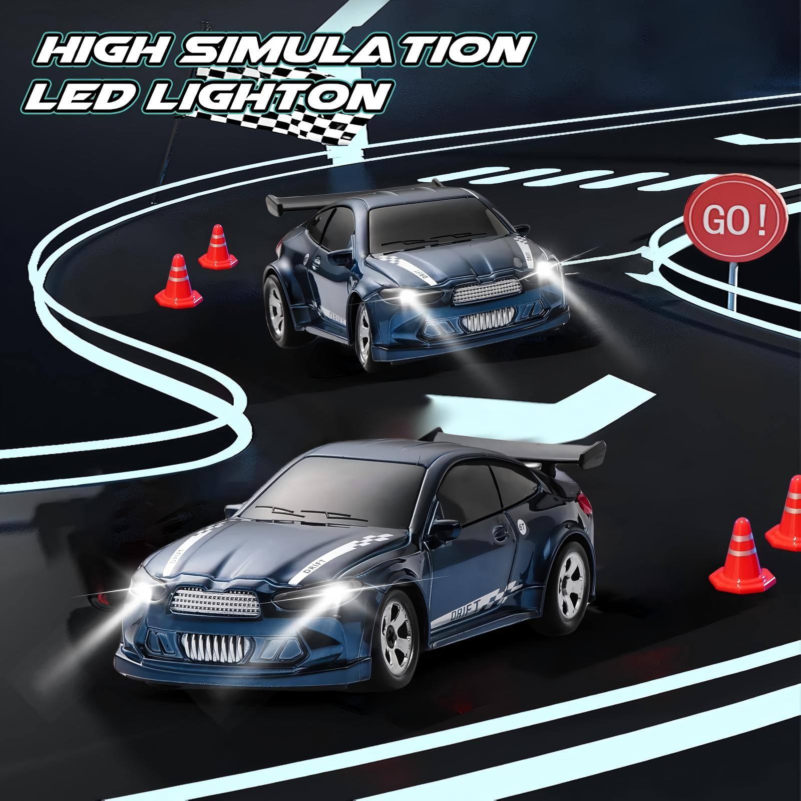 ZOGYMOZ 1:64 RC Drift Cars, Mini RC Car for Kids, 2.4GHz 4WD High
