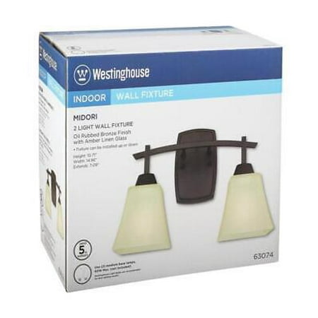 

Westinghouse Midori 2-Light Oil Rubbed Bronze Wall Sconce