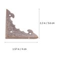thumbnail image 3 of unbranded 4Pcs Decorative Box Corners Wooden Retro Style for Box Enhancement, 3 of 5