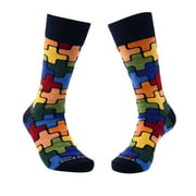 Colorful Puzzle Pattern Socks from the Sock Panda
