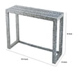 thumbnail image 5 of 36 Inch Accent Console Table, Capiz Shell Inlay, Rectangular, Gray, 5 of 5