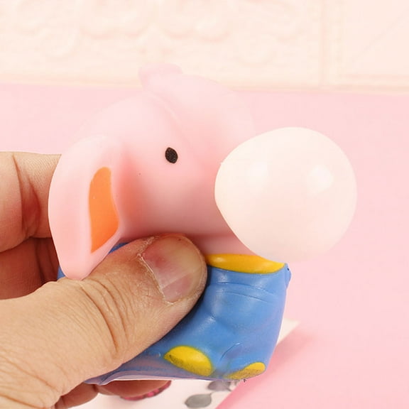 LOLIPPYY 3Pcs Soft Animal Pinching Fidget Toys Elephant Squeeze Toys for Stress Reduction at Home Use