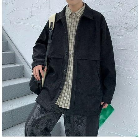 

Versatile Japanese Casual Loose Corduroy Jacket Unisex