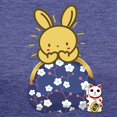 thumbnail image 3 of CafePress - Japanese Style Rabbit With Purse T Shirt - Womens Tri-blend T-Shirt, 3 of 4