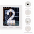 thumbnail image 3 of Lampara Decorativa / Luces Led/ 22cm /números Luminosos / NUMERO 4 DECO  PVC NUMERO LUMINOSO 4, 3 of 3