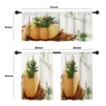 thumbnail image 4 of LALILO Kitchen Curtains and Valances Set of 3 36" Beautiful Window Treatment Tiers for Window Decor, 4 of 5