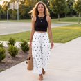 thumbnail image 4 of Womens Lace Trim Wide Leg Pants 2026 Summer Cropped Lace-Hem Pants Casual Outfits with Pockets , L, 4 of 6