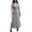 Grey, variant on TJAZFJPA Women Dresses Women Bell Long Sleeve Knit Maxi Dress Crewneck Ribbed Bodycon Long Dress Slim Fit Sweater Dress Streetwear Silk Dress Pregnancy Dress