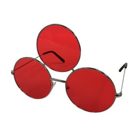 Red Third Eye Sunglasses Prince Glasses Round Costume 3 Lens Three EDC ...