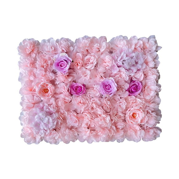 Panel de pared de flores de 40 x 60 cm, decoración de pared romántica para fondo de fotos. Rosado