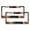 Pattern-644, variant on License Plate Cover Cartoons House Car Tags Frames Holder 2 Pieces Happy Winter Holiday Metal License Plate Frames for Women Men US Vehicles Standard