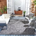 thumbnail image 2 of SAFAVIEH Courtyard Darin Traditional Indoor/Outdoor Area Rug, 8' x 11', Black/Ivory, 2 of 14