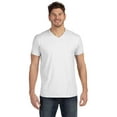 thumbnail image 3 of Hanes Men's Nano Premium Cotton V-Neck T-Shirt (Pack of 2), White, Medium, 3 of 3