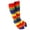 L, variant on SPRING PARK Girls Women Long Rainbow Color Stripe Cute Costume Over Knee High Socks