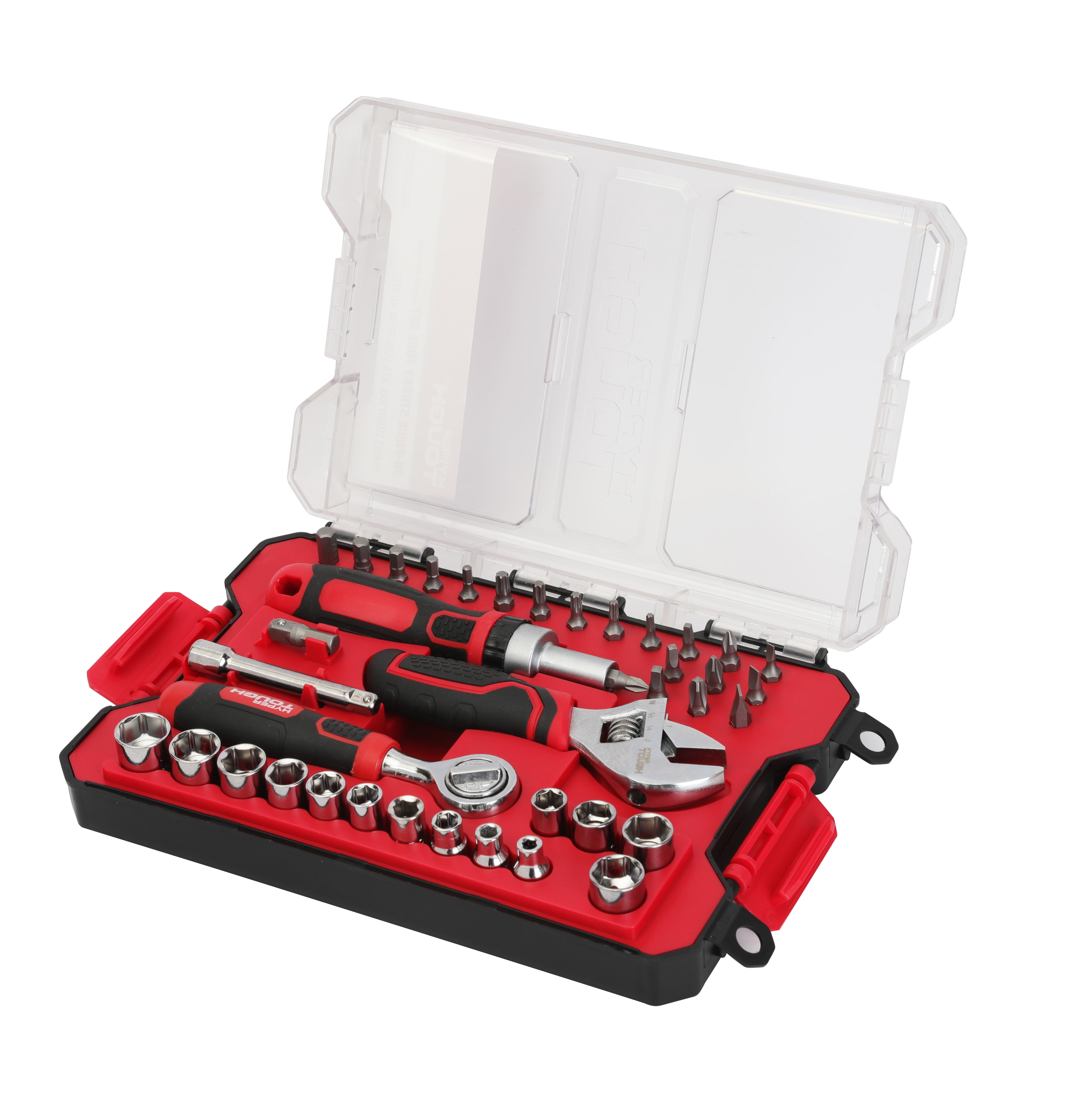 Hyper Tough 39-Piece Stubby Tool Set in Click Fit™ Case, Holiday