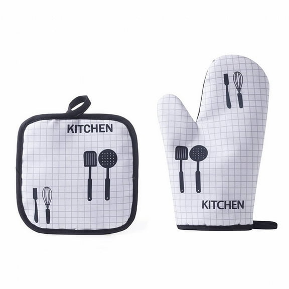 ACDANC Oven Gloves,Versatile Use Kitchen Gloves for Cooking,Convenient Storage Oven Mitts,A,One Size