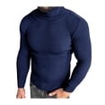 thumbnail image 2 of ZenCart Men Fall Winter Sweater Knitted Slim Fit High Collar Knitted Pullover Elastic Top Solid Color Casual Daily Wear Sport Sweater, 2 of 8