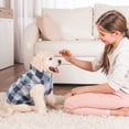 thumbnail image 5 of Buffalo Plaid Dog Sweaters with Leash Ring, Soft Fleece Vest Dog Pullover Warm Jacket, Pet Dog Clothes, Winter Dog Outfits for Small Puppy Cat Pets, 5 of 7