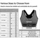 thumbnail image 5 of 26-27 "3 Pack Women\'s Sports Bra Zip Front Non Wired Comfy Post Surgery Bra With Removable Pads-Superb, 5 of 5